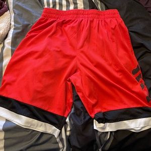 Red and Black Men's Size XL Basketball Shorts